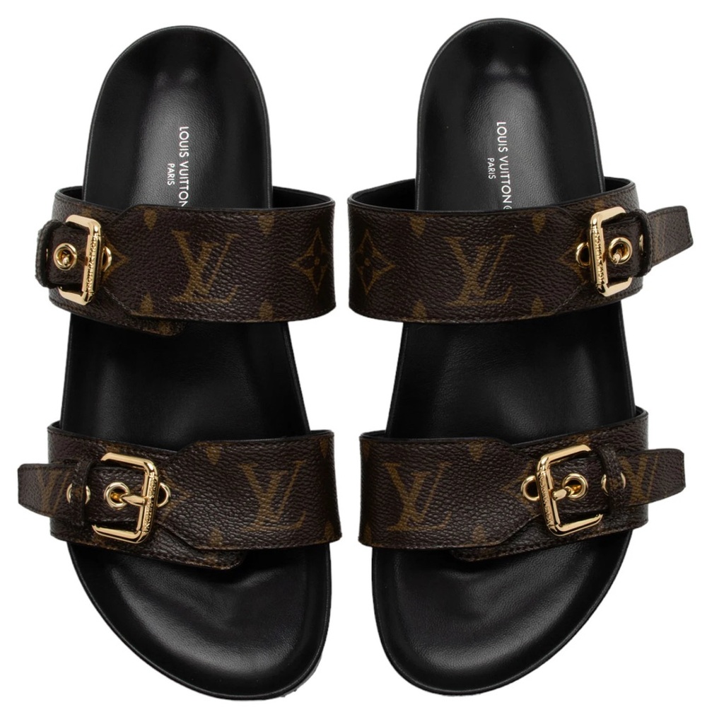 Louis Vuitton Bom Dia Flat Comfort Mule – Brown/Black – Size 39 (Women’s)